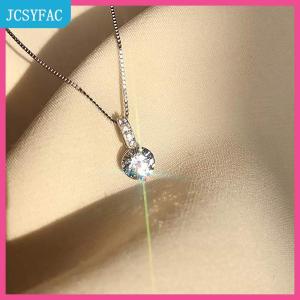 JCSYFAC Bóng nước thả hình Vòng cổ cho phụ nữ Zircon nước thả Mặt dây chuyền xương đòn Chuỗi vòng cổ Ngày Valentine Quà tặng đám cưới bên đồ trang sức