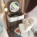 Dressing Table, Small Bedroom, Nordic Light Luxury, Minimalist Mini New High-end Dressing Table, Storage Cabinet, Integrated Table 5ORU. 