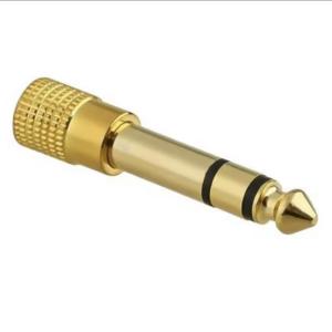 Buy 1 Take 1 Gold Plated Basics Guitar and Mic Adapter Male to Female audio Stereo Headphone Adapter