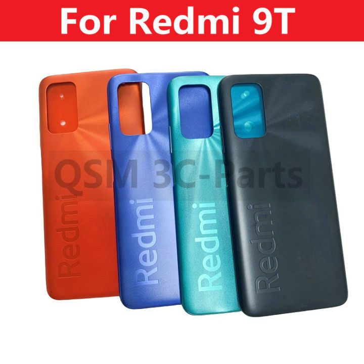 ฝาหลังแบตเตอรี่ด้านหลังแท้9T สำหรับ Xiaomi Redmi ตัวเรือนพร้อมปุ่มเปิด ...