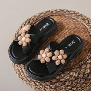 [Free Shipping] Roman Pattern Slippers WomenS New Summer Versatile WomenS Flat Non-Slip Thick Bottom For Outdoors Student Fashion Beach Sandals