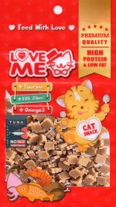 LOVEME ขนมสำหรับน้องแมวรูปปลารส "ทูน่า" 35g ซื้อ 3 ชิ้นในราคา 100 บาท