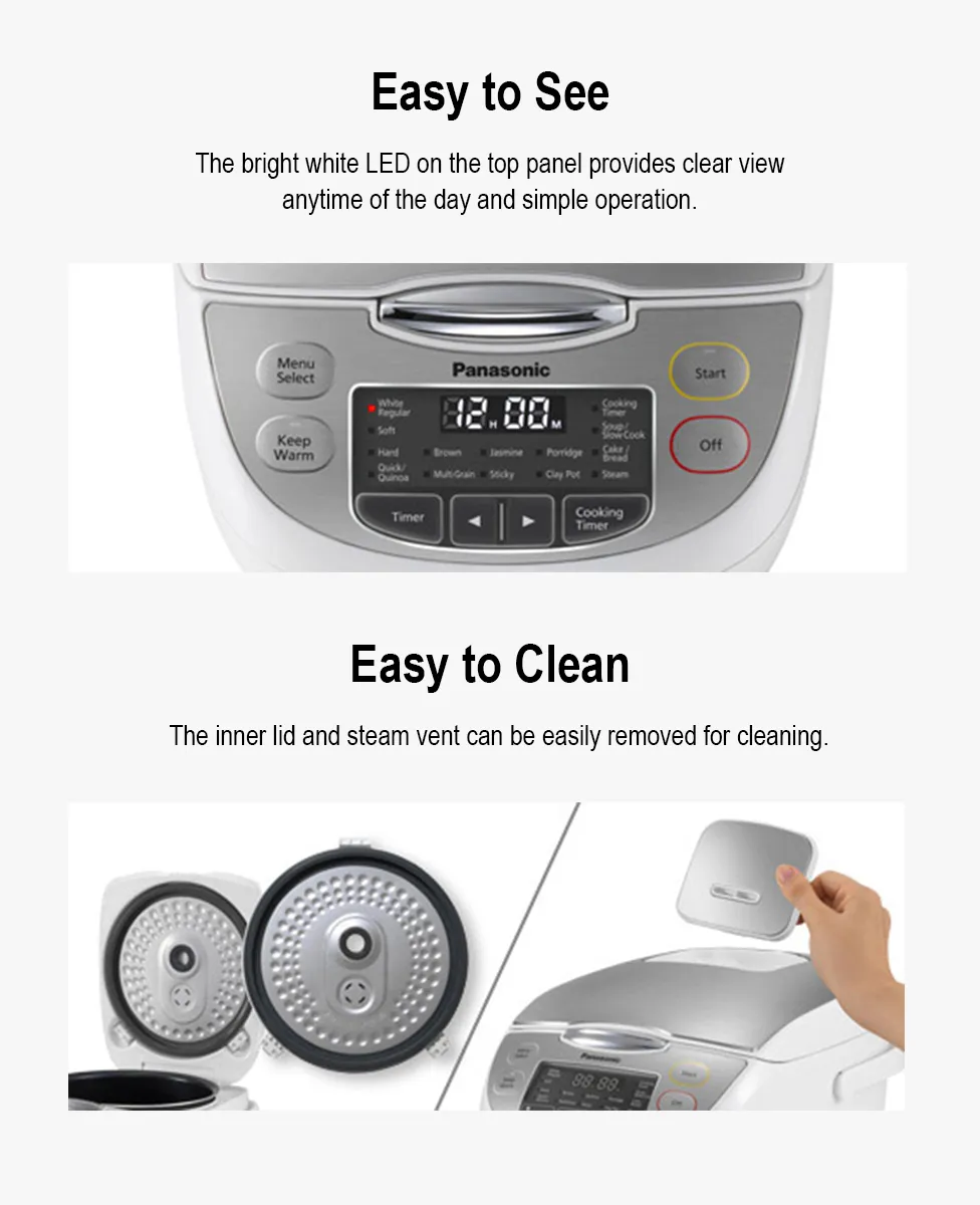 Panasonic SR-CX188 Rice Cooker 1.8L description image 5