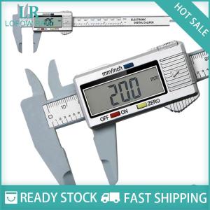 LF Wholesale✨Flash Sale ✨ เครื่องมือวัดไม้บรรทัดดิจิตอลเวอร์เนียคาลิเปอร์คาร์บอนไฟเบอร์0-150มม.