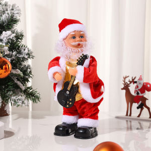 CuddleCove Electric Climbing Ladder Santa Claus Doll Toys with Music Merry Christmas Tree Hanging Decoration