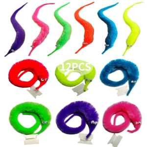 GDSELL Đồ dùng dự tiệc Ủng hộ Đảng cho Kid Cat Đồ chơi lừa Đồ chơi hà mã Buồn cười Đồ chơi Giun ma thuật Worms trên một chuỗi Đồ chơi con giun mờ Magic Twisty Worm