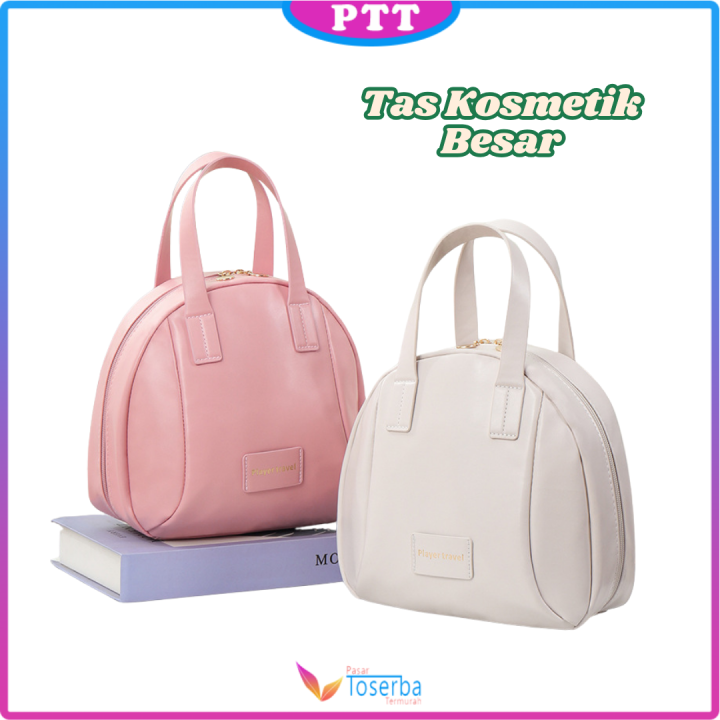 Tas Kosmetik Tahan Air Portable Shell Besar Tas Penyimpanan Travel