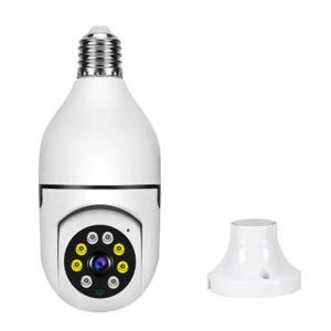 Dual Lens Cam720 cctv camera wifi connected cellphone camera Smart Home Security Night Vision Auto Tracking bulb camera