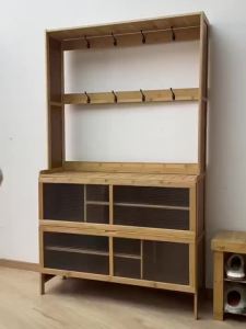 ⚡Solid Wood Shoe Cabinet Dust-proof Simple Shoe Rack Household Storage Foyer Cabinet