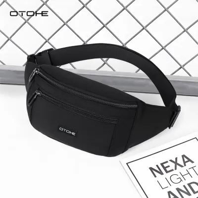 OTOHE Sport Waist Pack Cross Body Bag Pouch Bag Casual Men Chest Bag Men Fashion Shoulder Bag Waist Belt Bag Waterproof Waist Bag for Travel Outdoor