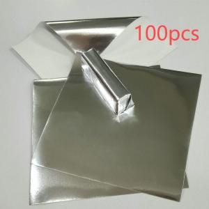 100pcs Kertas Foil Silver Ertas Foil Emas Cokelat/Permen Dekorasi Kertas Kertas Aluminium Foil Kertas Aluminium Foil Untuk Makanan
