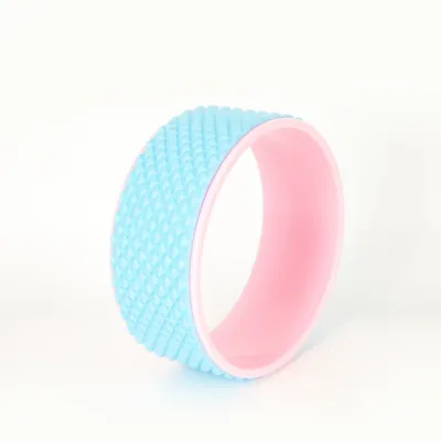 【CLEARANCE!!!】3D Premium Yoga Circle Bodybuilding Pilates Gym Workout Back Training Yoga Wheel Training Tool Fitness Yoga 3D Massage Points Yoga Training Tool Anti-Slip Yoga Wheel