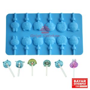 Griya Cetakan Coklat Cokelat Praline Karakter Kartun Anime Mix 12 Cavity