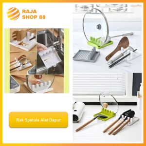 Tatakan Spatula Rak Dapur Holder Sendok Spatula Tatakan Tutup Panci