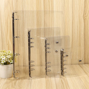 GIORGIONE เครื่องใช้สำนักงาน A4/A5/A6/A7 โปร่งใส โฟลเดอร์ พลาสติก แหวนใบหลวม สมุดบันทึก ผู้วางแผน เครื่องผูก