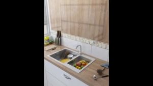 IGDL Over the sink dish drying rack-2 tier large stainless steel drainer display shelf kitchen storage counter organizer