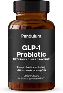 Pendulum GLP-1 Probiotic - 500M AFU Multi-Strain Probiotic + Prebiotic    Naturally Support GLP-1 Production Sustain Energy and Fuel Your Active Lifestyle    for Men & Women (30 Capsules)