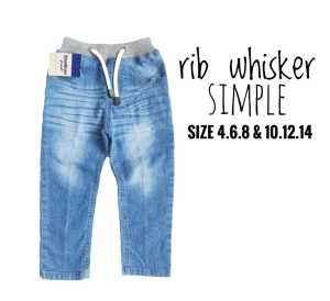 Jeans Anak Panjang 2-8 tahun - Celana Anak Panjang Denim Stretch Wisker Blitz - Viyona