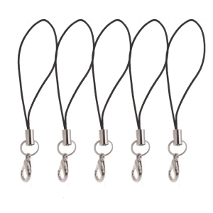 5Pcs Anti-lost Lanyard String Universal Nylon Lanyard Strap with Lobster Clasp for USB Flash Drive Wireless Earphone