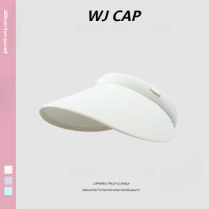 【WJ】หมวกอาทิตย์เดินทางฤดูร้อน ผู้หญิงขี่หมวกอาทิตย์ที่ว่างเปล่า หมวกกันแดดขนาดใหญ่ทนต่อรังสียูวี
