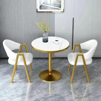 Nordic Coffee Table Set Outdoor 1 Table And 2 Chair Set Courtyard Balcony Small Table And Chairs