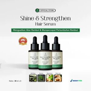 Jevarine Serum Rambut Kering & Rontok - Paket Perawatan Akar & Pertumbuhan - Aroma Mint & Rosemary