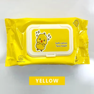 ALCOHOL FREE 💥 80pcs Soft Cotton Baby Wet Wipes Resealable Design Lid Skin Friendly Moisturization Travel Wet Tissues