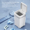 HODEKT Family Mini Washing Machine, Mesin Basuh Large Capacity, Washing Weight, 7KG Blue Light Sterilization Function, Semi-automatic Timing Function, No Jitter, No Noise,. 