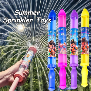 Kids Water Sprinkler Toy Colorful Cartoon Water Blaster For Summer Water Activities & Beach Games