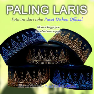 Peci Songkok Hitam Kopiah Hitam Motif Batik Songkok Presiden Anak Laki Laki Dan Dewasa