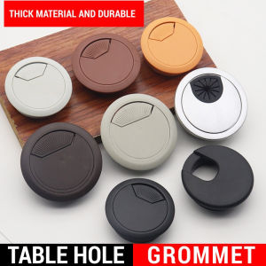 5pcs Computer Desk Office Table Grommets Cable Wire Hole Plastic Cover Office Desk Wiring Hole Cover Plate