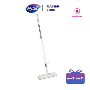 [FLASH SALE 15.12] Cây lau nhà tự vắt kháng khuẩn Ag+ phẳng sợi fiber xoay 360 độ thông minh lau sạch nhanh khô MyJae Đài Loan