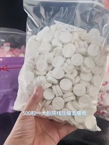 500 Compressed facial mask sheets silk ultra-thin dry facial mask pure cotton beauty salon spa sticker mask