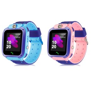 Q12 Childrens Smart Watch SOS Phone Watch Smartwatch For Kids With Sim Card Photo Waterproof IP67 Kids Gift For IOS Android Z5S