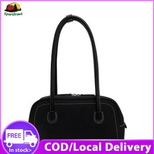 【Free Shipping】 Chic Women Crossbody Bag Faux Suede with Multi Pocket Design for Work and Casual in Soft Pink