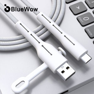 BlueWow CP07 Original Data Line Protector For iPhone USB Cord Saver Wire Winder Protection Soft Silicone Cable Protector Tool
