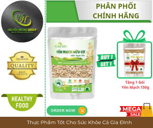 [HCM]Yến Mạch Oganic ( Hữu Cơ)  Nguyên Chất Xuân An Túi 400g ( Tặng Kèm 1 Gói Yến Mạch 150g)