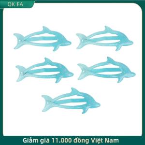 QK FA ✨ 5Pcs Đầy Màu Sắc Long Lanh Cá Heo BB Tóc Side Clip Barrettes Cho Cô Gái Phụ Nữ Trẻ Em Kỳ Nghỉ Đảng Quà Tặng Tóc Phụ Kiện Mũ Nón