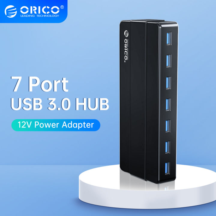 ORICO 4 7 Port USB 3.0 HUB with 12V Power Adapter USB Splitter OTG ...