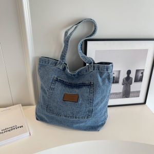Denim Designer Handbag Luxury Designer Tote Bag Fashionalbe Clutch Bags SolidColor Underarm Simple Female Commuter Handbags 20252026