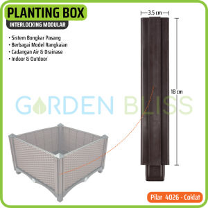 Pilar Sudut 40x26 Garden Bliss Planting Box / Raised Bed