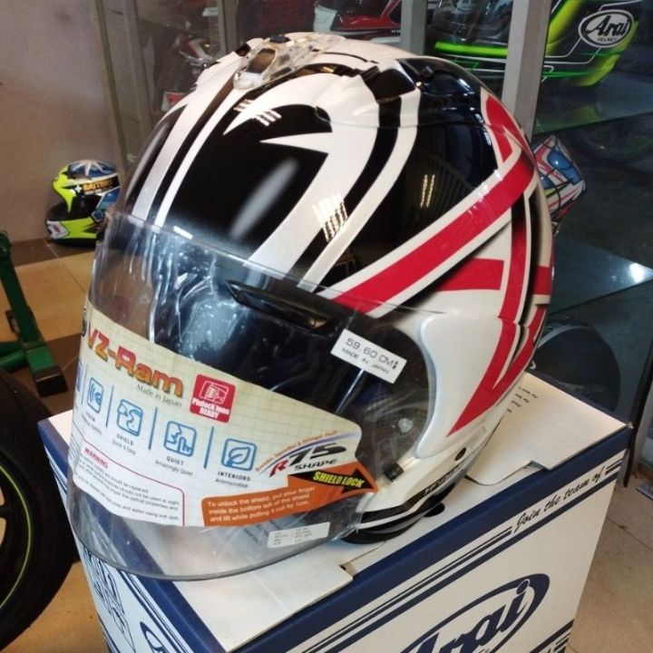 face helmet arai ram nakano Arai VZ-Ram Nakano Star original Japan Helmet open face M L S Size Helmet  Lazada Lazada Malaysia
