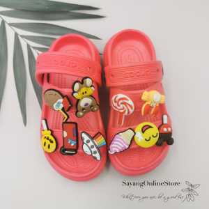 Kids Cartoon Sandal Girl Platform Sandal With Free Jibbitz Sandal Budak Terbaru Kasut 热销儿童卡通凉鞋
