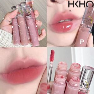 HKHO Little Monster Watery Lip Glaze Lasting Moisturizing Matte Lipstick Lip Gloss Lip Mud