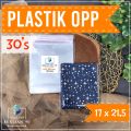 (100 Pcs)  Plastik OPP Lem 17 x 21,5 cm 30'S Micron – Ukuran Super Jumbo untuk Roti Extra Besar, Kue Bundling, Sabun Handmade, dan Hampers Premium!. 