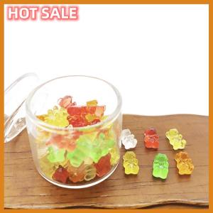 🔥🔥🔥dingdaocunz 20Pcs Mini Resin Colorful Bear Ornaments DIY Crafts Dollhouse Candy Decoration