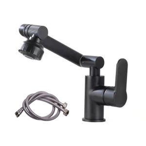 Faucet 304 stainless steel 1080 degree swivel hot and cold water modern swivel home kitchen faucet