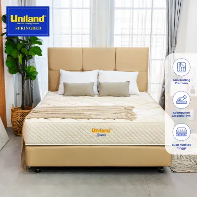 Uniland Springbed Scania Firmtop Tresor - Kasur Full Set Spring Bed