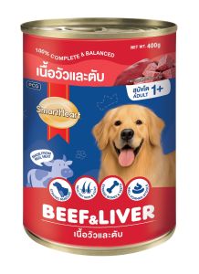 SmartHeart Canned Dog Wet Food Beef & Liver Flavor 400g