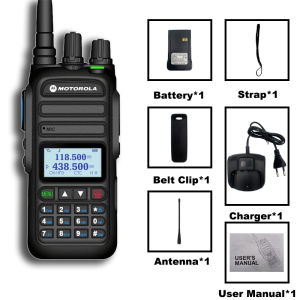 Motorola 370S Walkie Talkie 8KM USB Charging 15W 6800mAH Outdoor Portable Waterproof and Dustproof Civil Digital Two Way Radio Long Range Motorola Walkie Talkie
